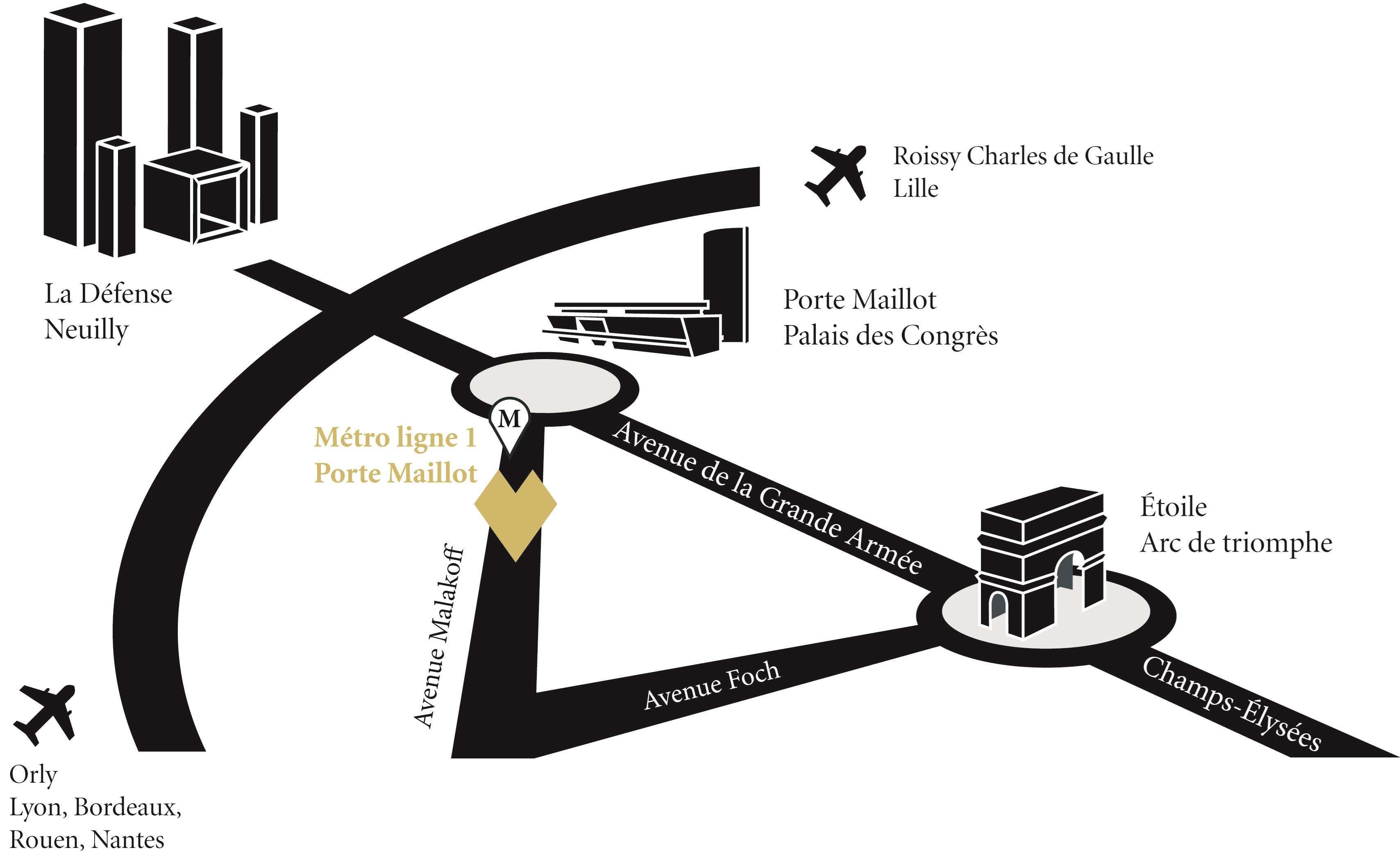 Hotel Etoile Maillot Paris Exteriör bild